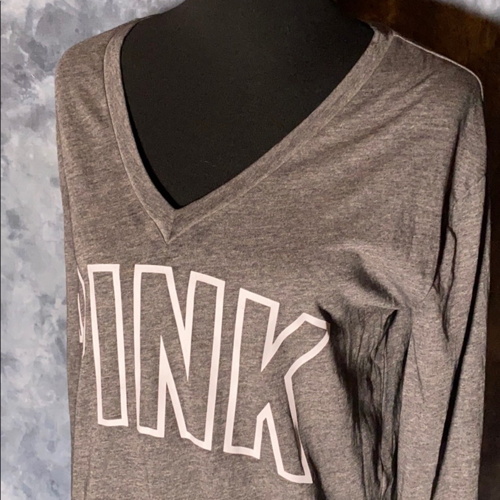 PINK Victoria’s Secret Oversized Lightweight Graphic T size XS 🥳 Host Pick 🥳